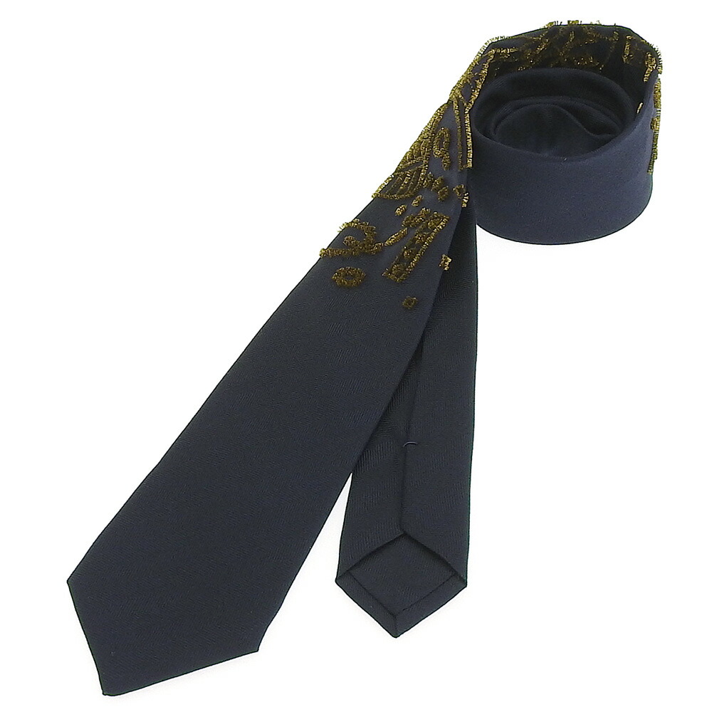 HERMES silk Cheval de Fete Night tie Navy main image 1
