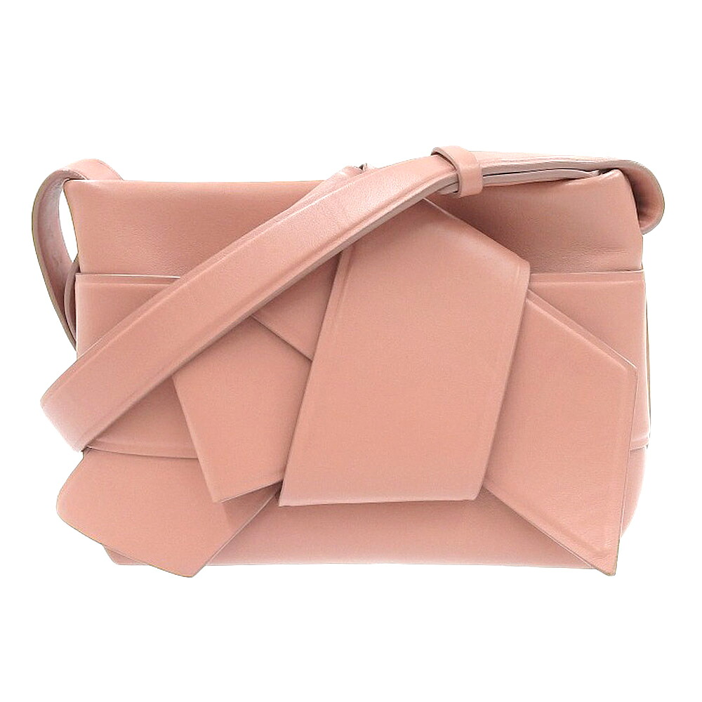 スーパーセール!【中古】超美品 2019年 MUSUBI SHOULDER ムスビ レザー 2way ショルダー クロスボディ バッグ レディース 定価152600円|With Trading