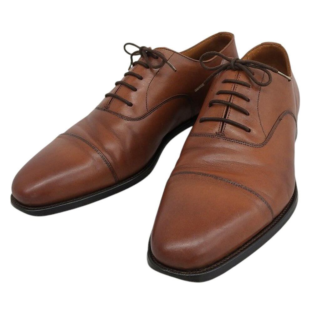 スーパーセール！【中古】箱付超美品 人気アイテム LONDON 22346 ストレートチップ レースアップ レザー シューズ UK8.5 27.5cm メンズ｜With Trading