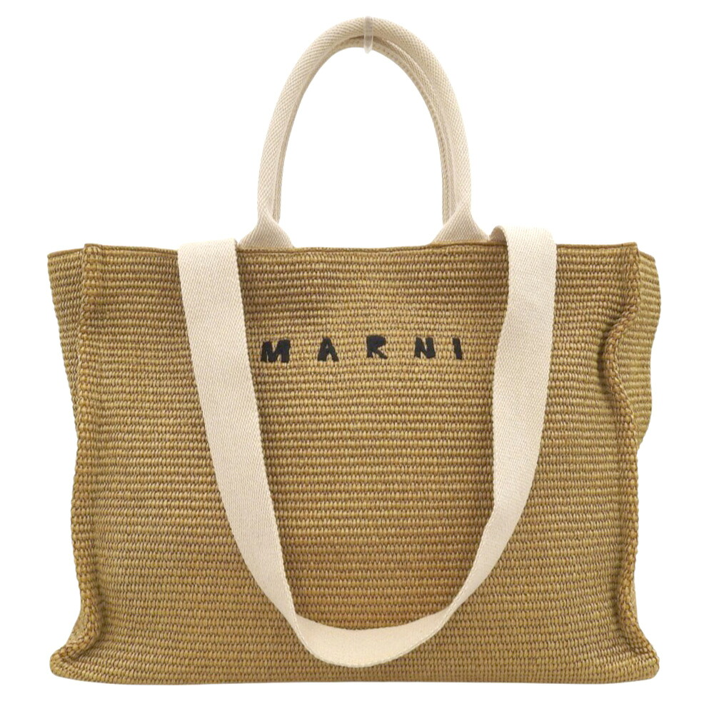 【中古】 超美品 マルニ MARNI 2022年商品 SHMP0078U0 2way ショルダー トート ハンドバッグ ユニセックス ほぼ未使用