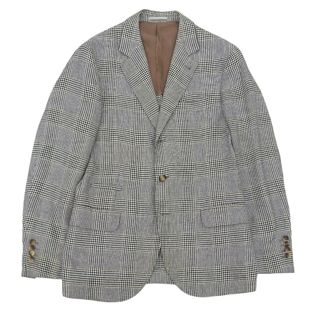 Brunello Cucinelli リネン テーラード ジャケット Brunello Cucinelli Herringbone Linen Suit Jacket | Sport
