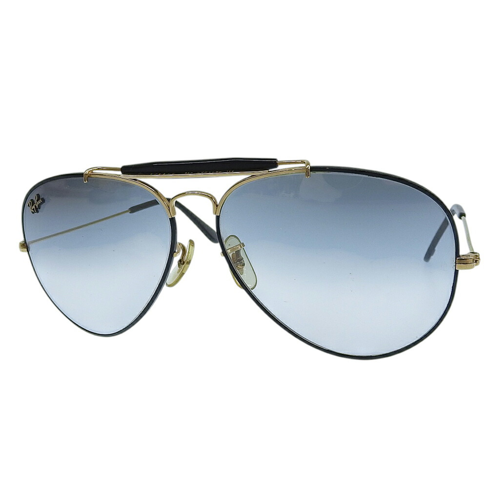 80s RayBan ビンテージアウトドアーズマンサングラスB&L ケース付き 廃盤 良品 70s B&L 黒 アウトドアーズマン 58mm RAYBAN レイバン