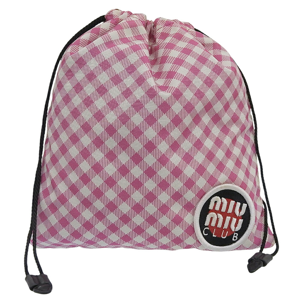 楽天市場】ミュウミュウ バッグ レディース CANAPA CATS 巾着ポーチ