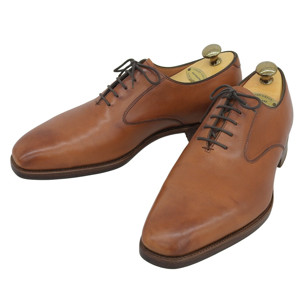 スーパーセール!【中古】箱付美品 ビスポーク品 LADBROKE 888ラスト レザー オックスフォード ドレスシューズ 7.5D 26.5cm 希少 紳士 ビジネス※フロントラバーソール未使用UNION WORKS製、シューツリー付属|With Trading
