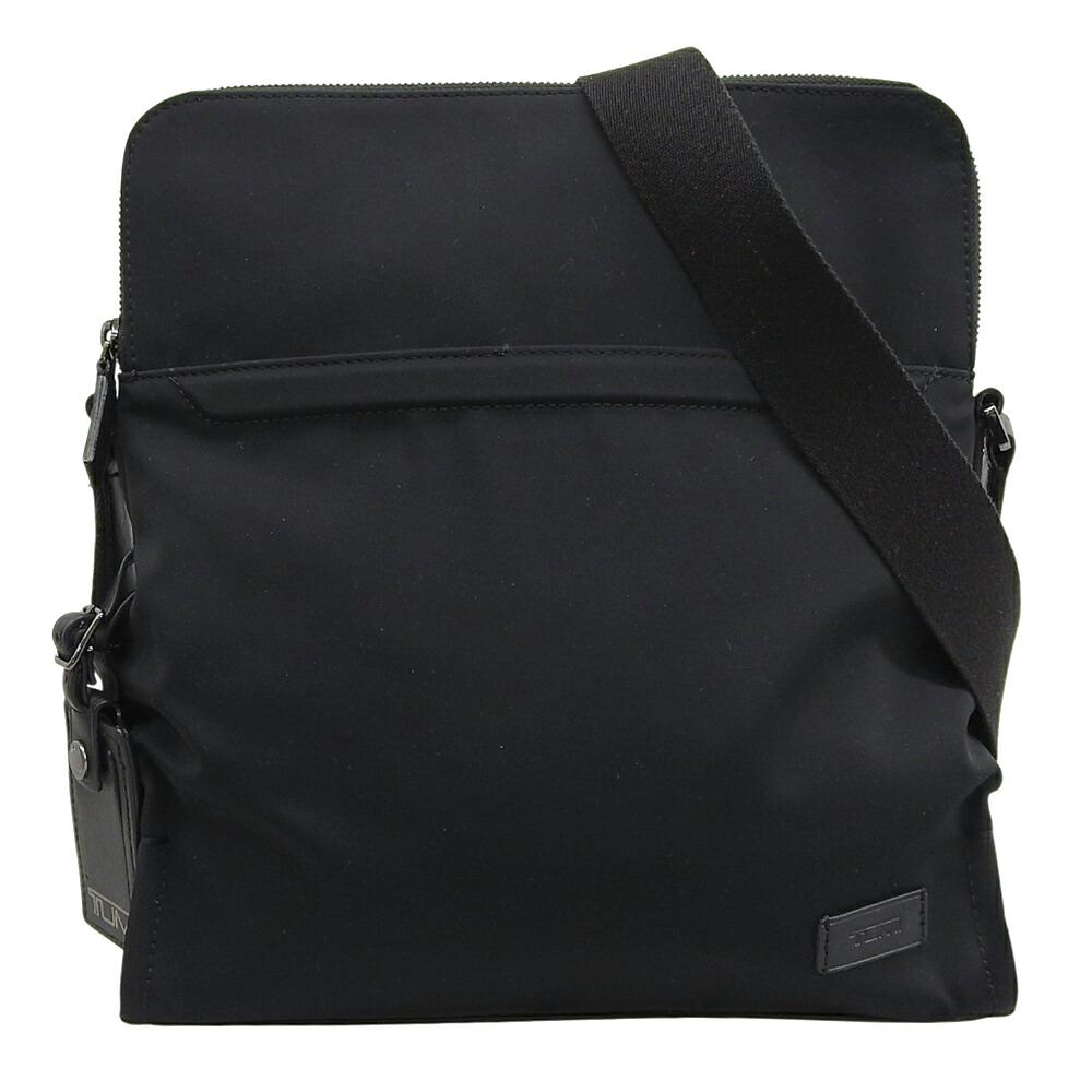 【中古】 超美品 トゥミ TUMI 現行 66013D HARRISON ハリソン Statton Crossbody スラットンクロスボディ ナイロン ショルダーバッグ 黒 メンズ
