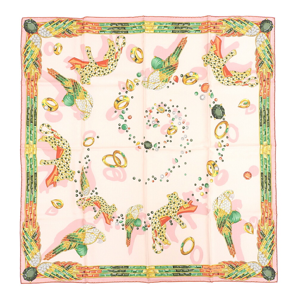 楽天市場】【中古】カルティエ マスト ドゥ スカーフ シルク100