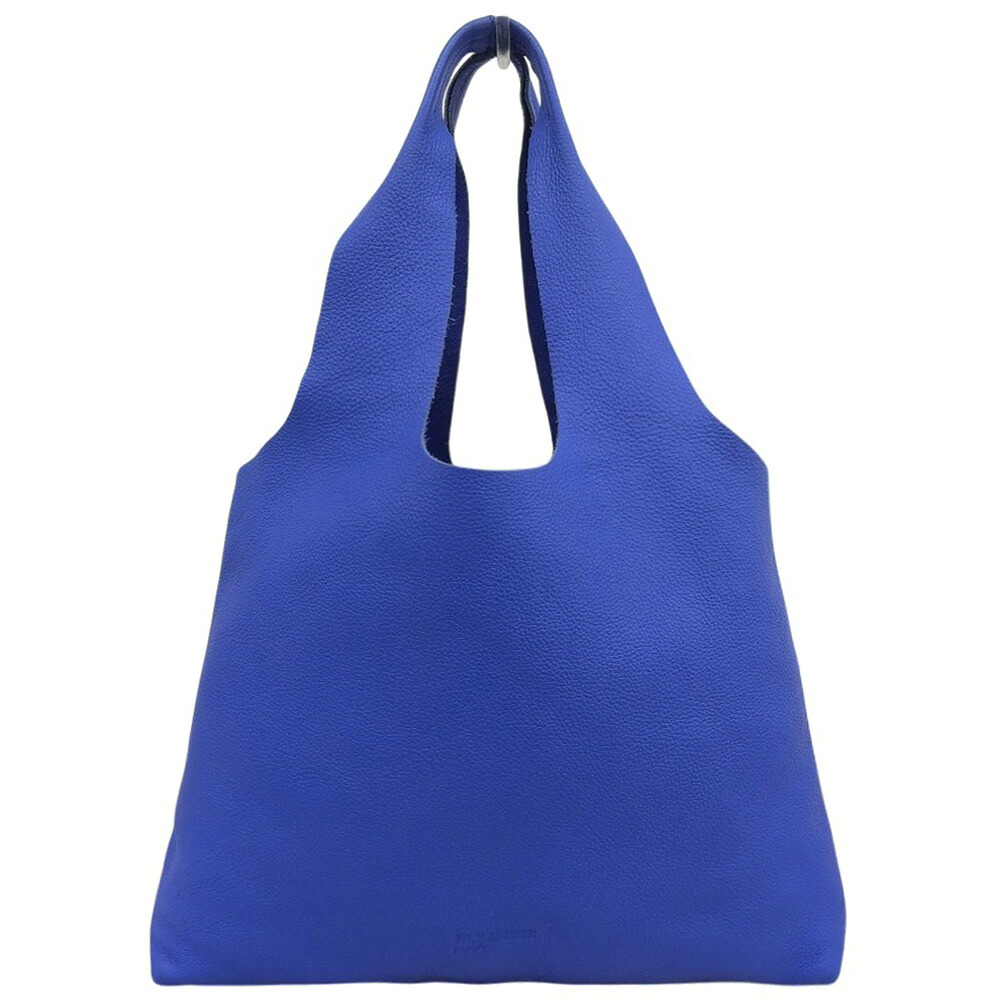新着【中古】 良品 ジルサンダーネイビー JIL SANDER NAVY グレインレザー ショルダー バッグ 肩掛け ブルー 7,300円