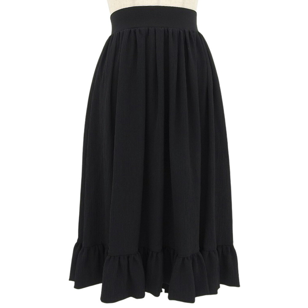 新着【中古】 超美品 デイジーリン DAISY LIN 2023年商品 06836 Frill Skirt 42 定価95700円 黒 レディース スカート アシンメトリー