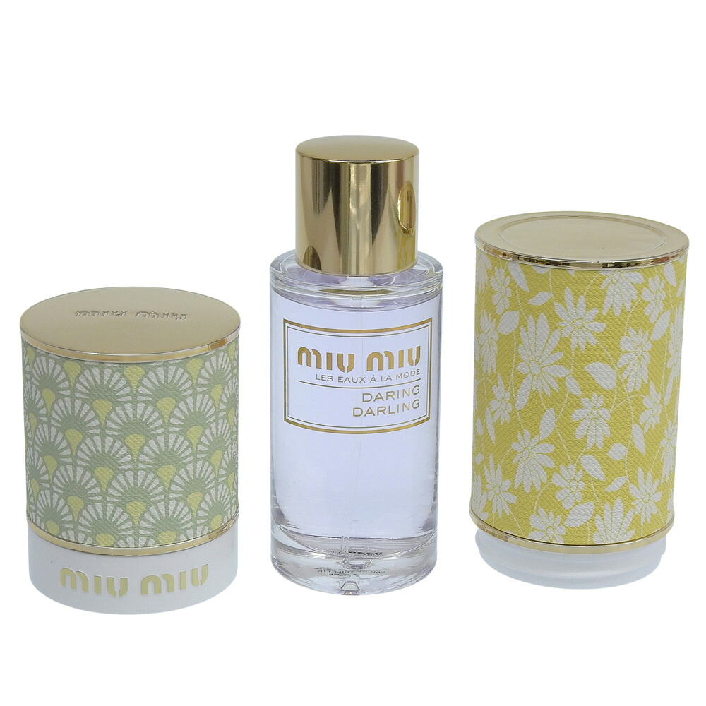 新着【中古】 未使用品 ミュウミュウ MIUMIU ケースセット レゾーアラモード デアリングダーリン オードトワレ 香水 50ml
