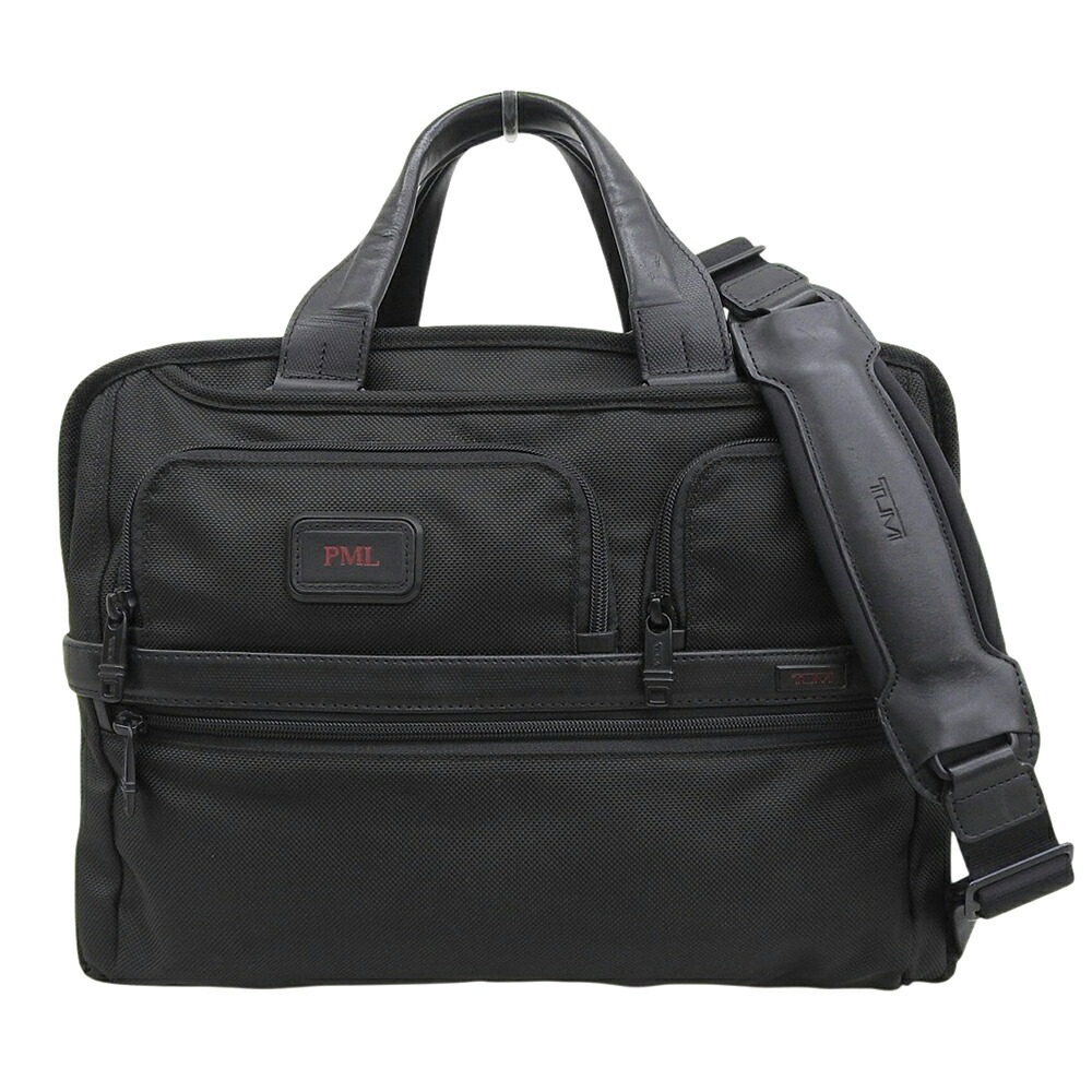 新着【中古】 美品 トゥミ TUMI 26141D2 ALPHA2 ブリーフ入れもの 商行為 御徒面子 肩先 マイコン納める付き添い人 黒 黒いこと トゥミ