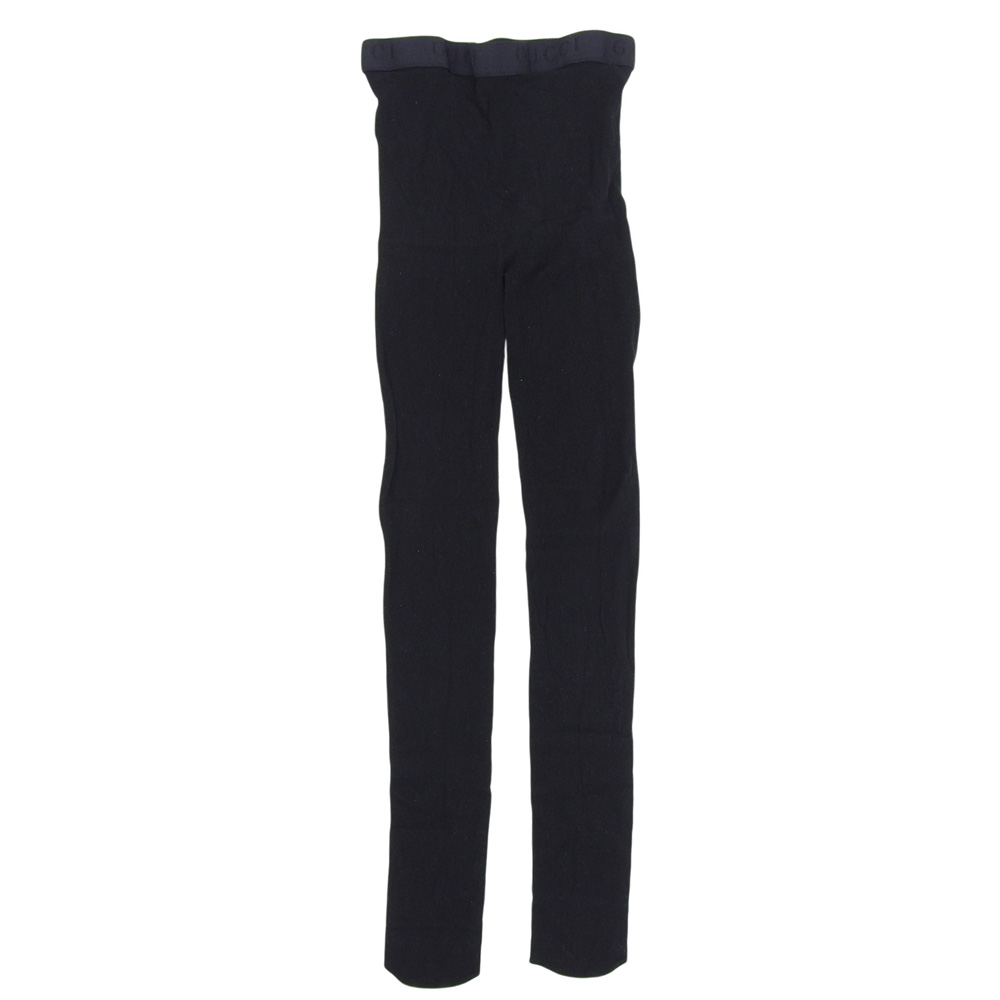 新着【中古】 超美品 グッチ GUCCI GG総柄 ストッキング 黒 黒いこと 箱付き添い人 未当て嵌めるに人なつかしい レディース