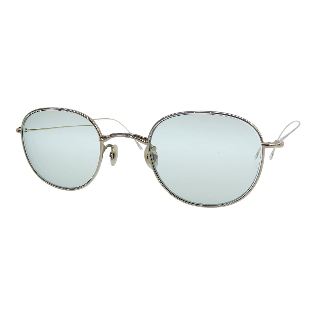 新着【中古】 超美品 テン アイヴァン 10 eyevan no.1A Col 2S FAT PLATING コレクション ウエリントンベース メタル メガネ 眼鏡 度あり 定価93500円｜With Trading