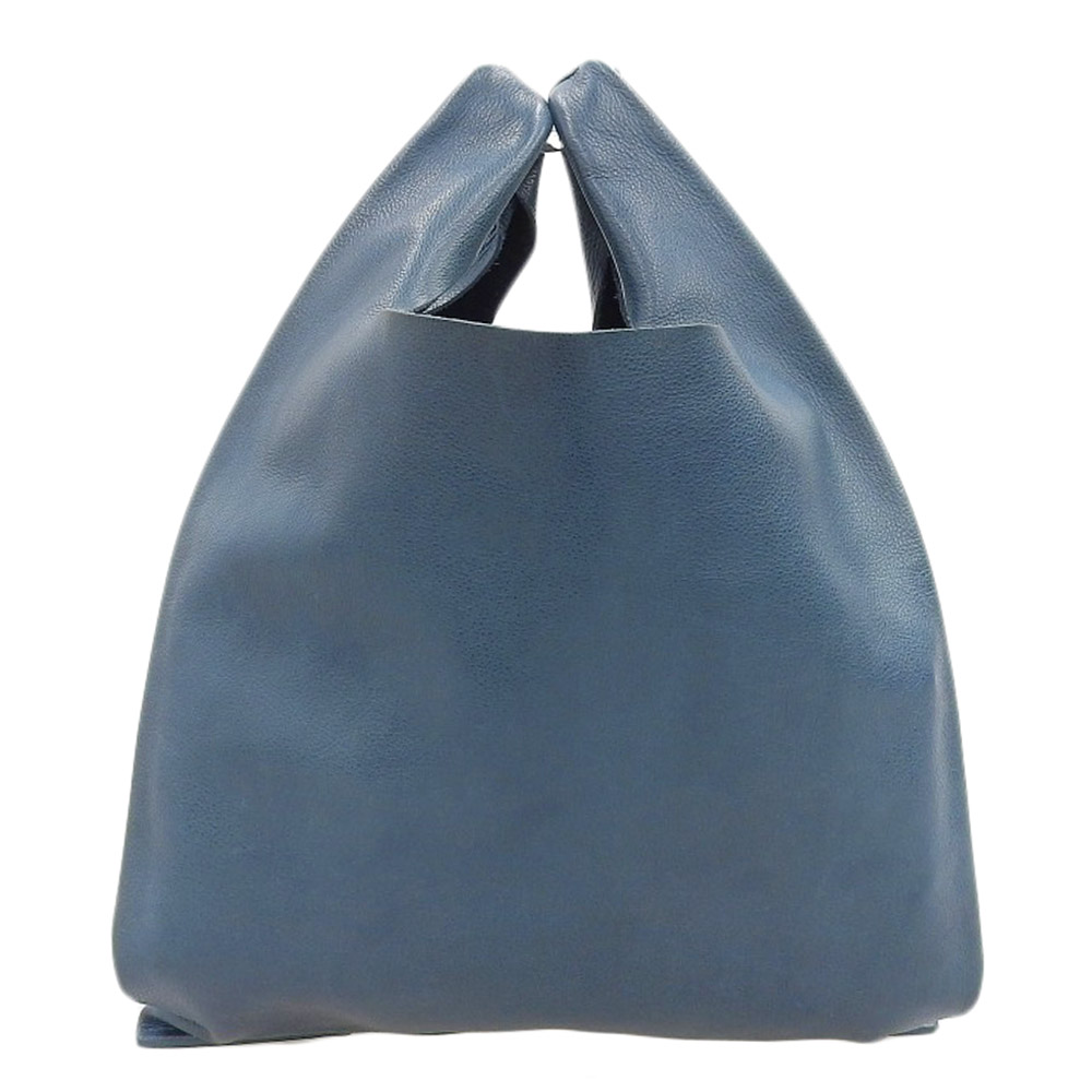 未使用】JIL SANDER トートバッグ ライトブルー ライトレザー JIL