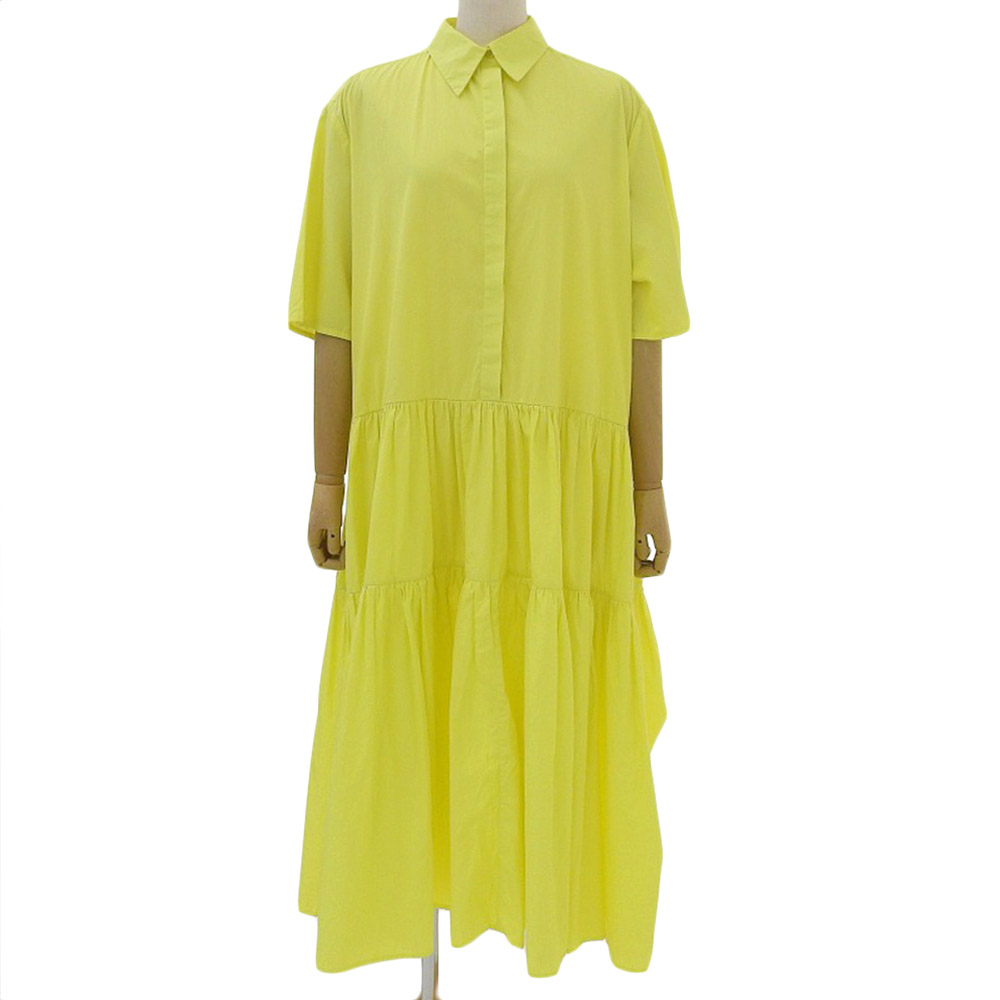 新着【中古】超美品 タグ付 セシリーバンセン 2021年 Primrose Dress フレアドレス ワンピース 6 M レディース ユナイテッドアローズ 21SS 定価107800円
