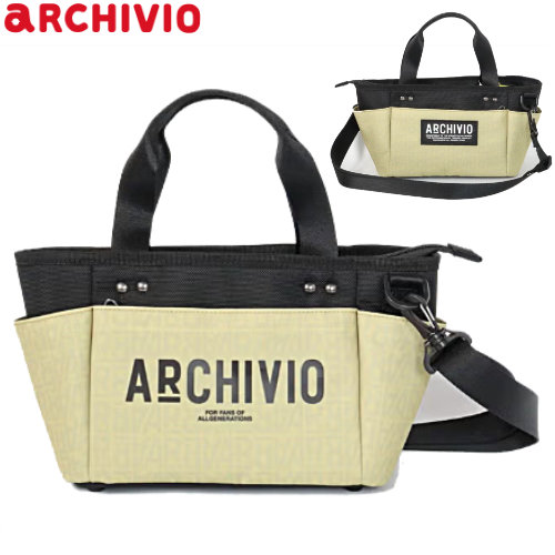 アルチビオ ARCHIVIO ARロゴ柄ラウンドバッグ カラー:ベージュ A560303 メンズ レディース|GOLFPLUS