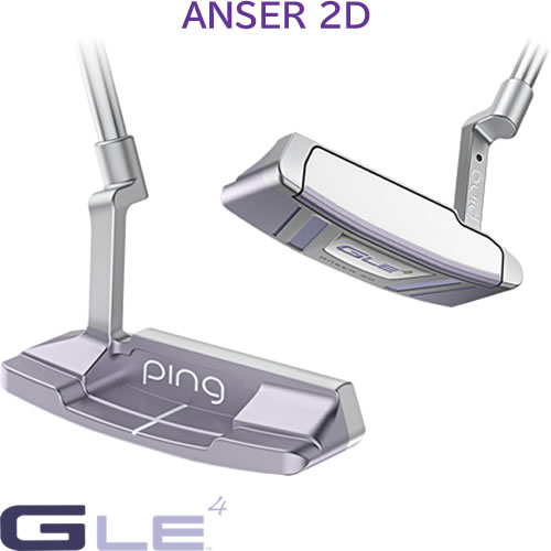 PING GLE4 パター ANSER 2D アンサー 2D レディース ゴルフ クラブ ピン型 ブレード パター 左用あり