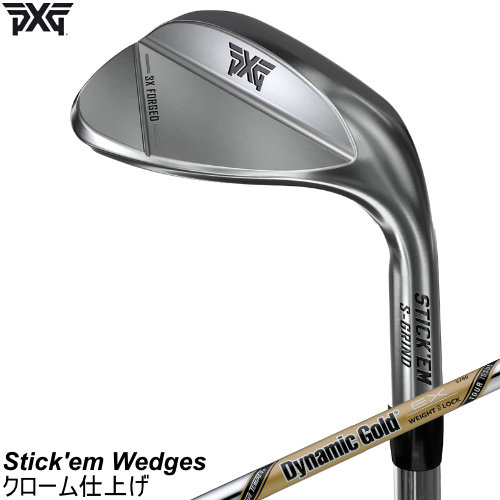 PXG 突っ支い棒 エム フォージドウェッジ Stick\u0027em Wedges クローム入眼  EX ツアーイシュー EX TOUR ISSUE 左用あり