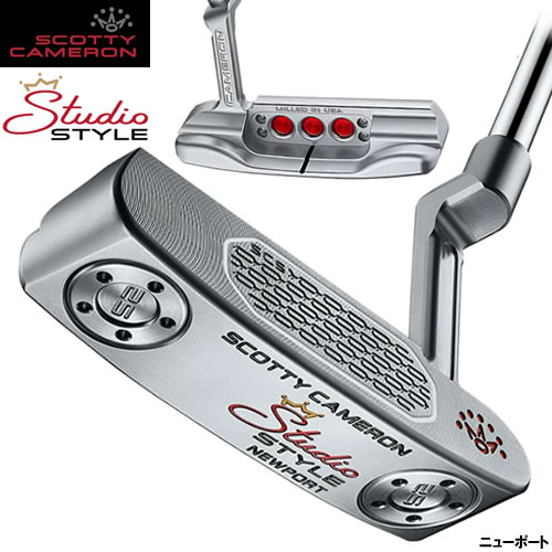 タイトリスト Titleist スコッティキャメロン Studio Style スタジオスタイルパター 2025年模範例 Newport/ニュー界面