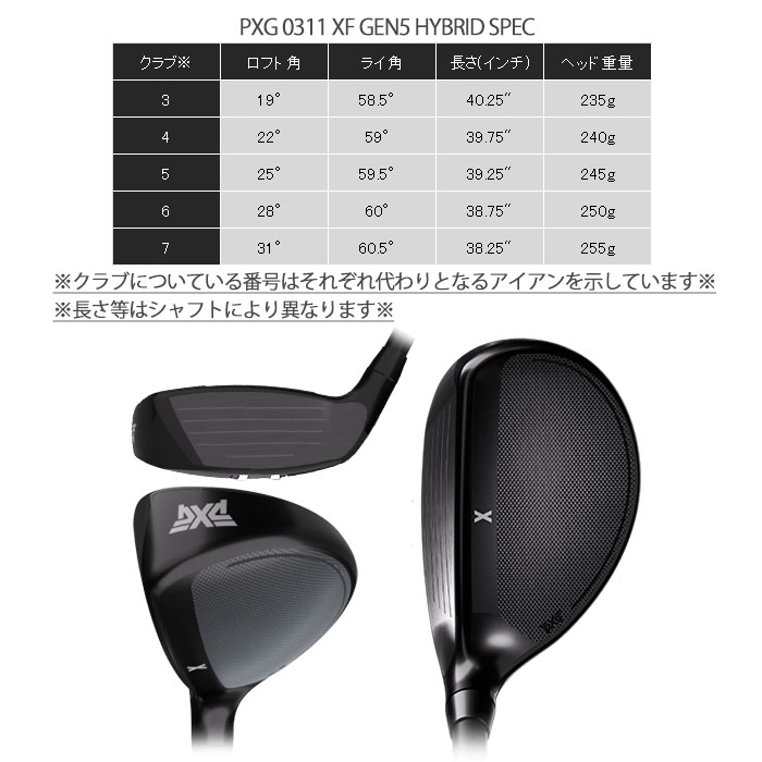 PXG ユーティリティ 19°-