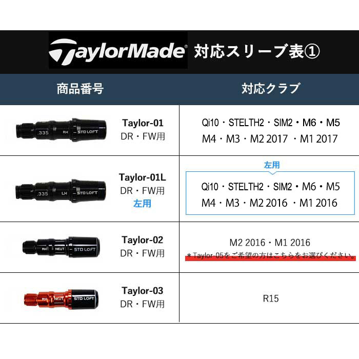 テーラーメイド 対応 スリーブ付きシャフト ウィルスコンポ ステルス