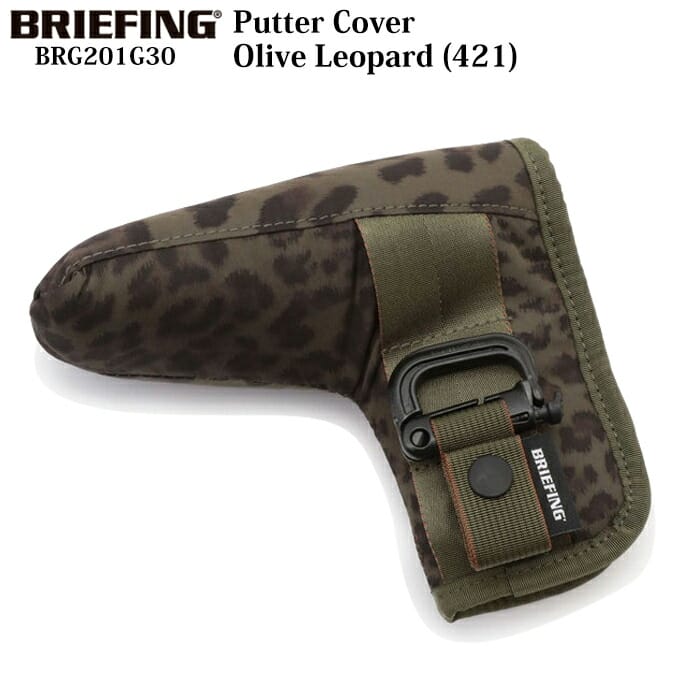 ブリーフィング ゴルフ Briefing Golf Brg1g30 パターカバー オリーブ レオパード 421 ピン型 フィドロック ヘッドカバー Fmcholollan Org Mx