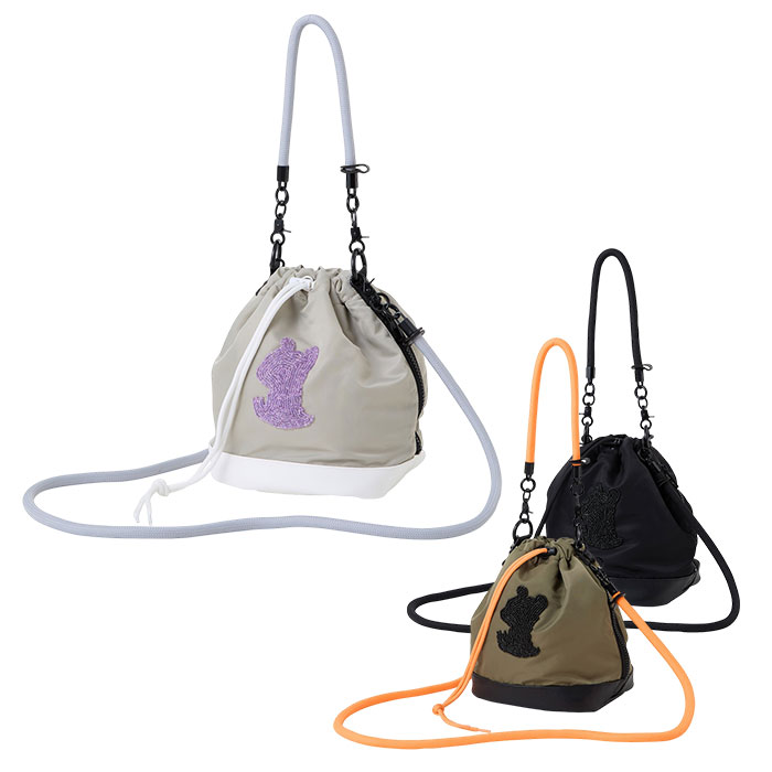 新品☆DANCE WITH DRAGON ハトメ巾着カートポーチ☆ネイビー Dance With Dragon - 新品☆DANCE WITH DRAGON ハトメ巾着カート