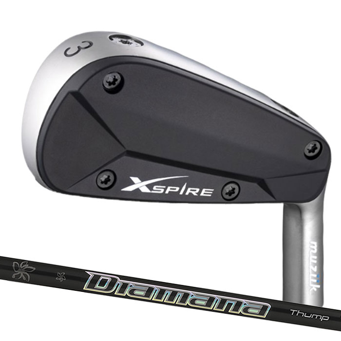 【お買い物マラソン限定!2人に1人最大P100%バック】(カスタムクラブ)ムジーク muziik Xspire Titanium UT Iron 三菱ケミカル DIAMANA thump HYBRID ユーティリティ アイアン|ゴルフショップ ウィザード