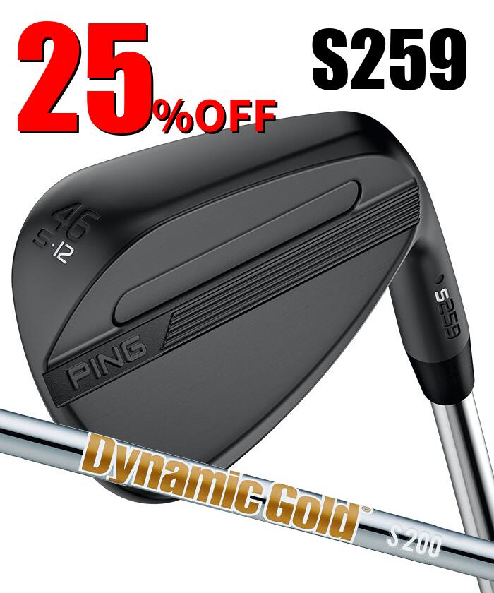 ピン ゴルフ PING S259 ミッドナイト ウェッジ S GRIND スタンダードグラインド ウエッジ Dynamic Gold 日本正規品 左右選択可