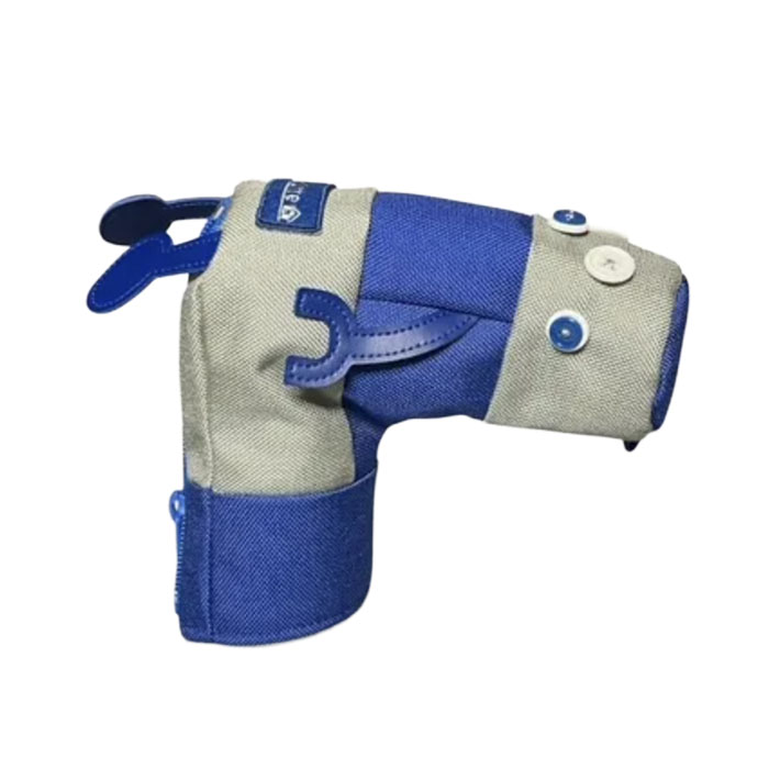 【お買い物マラソン限定！2人に1人最大P100%バック】エヌ.イー.ヒュッテ N.E.Hutte ロボット型 パターカバー ブルーライトグレー ピン型用 ヘッドカバー｜ゴルフショップ　ウィザード