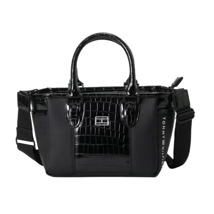 トミーヒルフィガー TOMMY HILFIGER THMG6ST0 NEO CLASSIC ROUND BAG カートトート ラウンドバッグ ブラック(10) ゴルフ 小物入れ