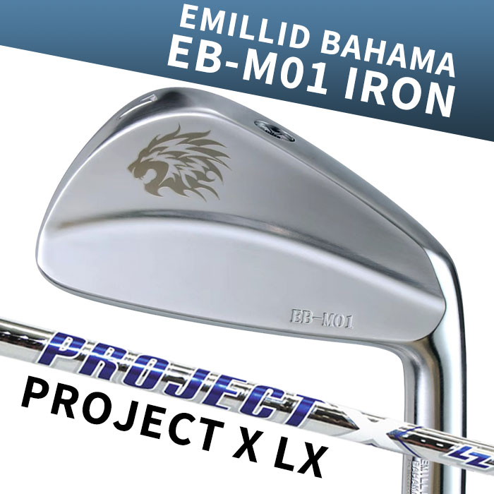 【お買い物マラソン限定！2人に1人最大P100%バック】(カスタムアイアン) エミリッドバハマ EB-M01 IRON PROJECT X LZ 6I~PW(5本セット) EMILLID BAHAMA｜ゴルフショップ　ウィザード
