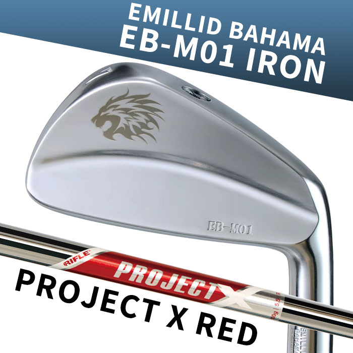 【7月20日限定!2人に1人最大P100%バック&4%クーポン】(カスタムアイアン) エミリッドバハマ EB-M01 IRON PROJECT X RED 単品 EMILLID BAHAMA|ゴルフショップ ウィザード