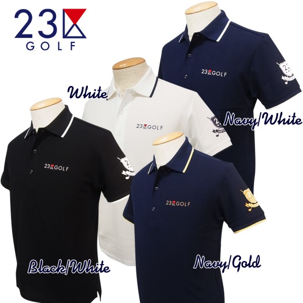PREMIUM SALE 23区GOLFメンズ 吸水速乾 新作 人気 UVケア 半袖ポロシャツ≪≪KHVTBM-0815≫≫ Japan＝＝＝ in GOLFLINE GOLFLINE-WEAR 満点の ＝＝＝Made