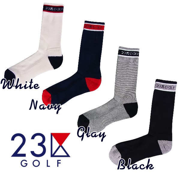 23区GOLFメンズ レギュラーソックス 2足以上で郵送料無料です ＝＝＝Made in Japan＝＝＝ 全国総量無料で