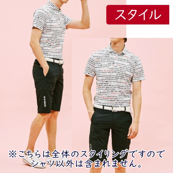 13266円 【50%OFF!】 23区GOLFメンズロゴグラフィック柄 半袖ポロシャツ 13266円 【50%OFF!】 23区GOLFメンズロゴグラフィック柄 半袖ポロシャツ