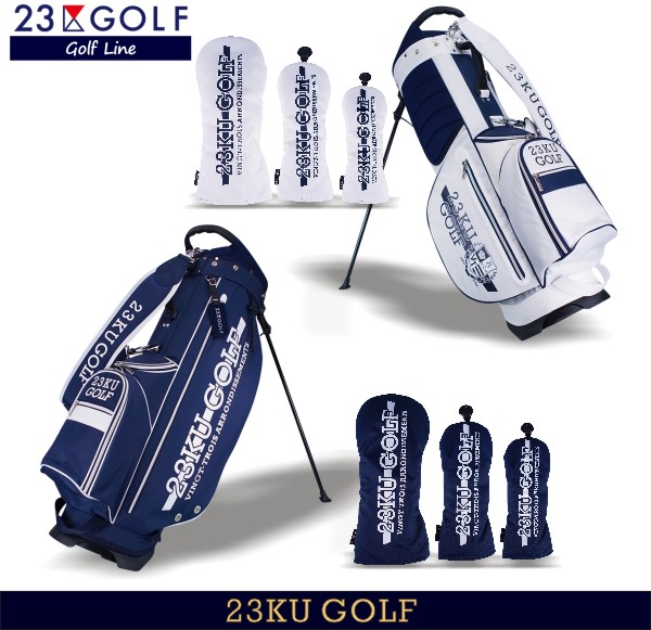 【楽天市場】【PREMIUM CHOICE】【夏のゴルフ応援企画】23区GOLF・クラブロゴスポーツスタンド式キャディーバッグ+ドライバー用(×1)+フェアウェイ用(×2)  ヘッドカバー4点セット【BO1PCM-0851、ZZ1PCM-0801・0811】【GOLFLINE】【CLUB ...