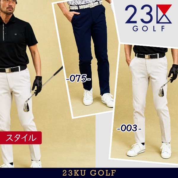 新品 23区GOLF ストレッチマルチカラーパンツ 78 セール】 【MEN】ストライプ柄 パンツ （その他パンツ）｜23区