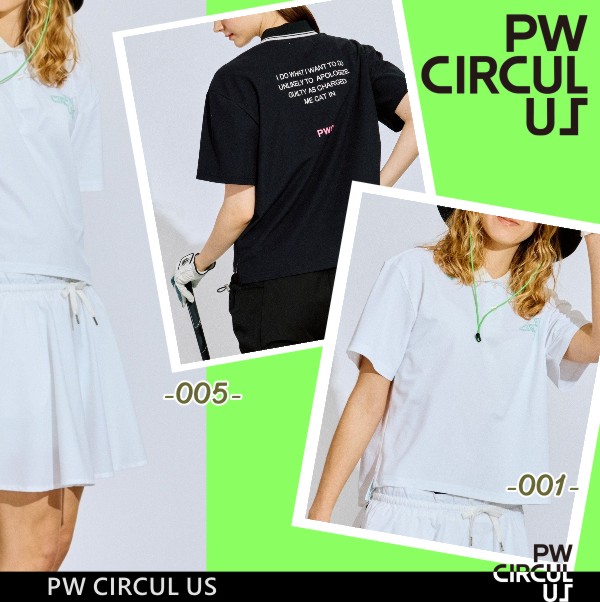 【PREMIUM SALE】【夏のゴルフ応援企画】【PW CIRCULUS・ピーダブリュサーキュラス】【吸水速乾=UVカット=ストレッチ】レディース PW NEW ベーシック半袖ポロシャツ≪KHPQGM-0408≫【B-36】【PW-SALE】|ゴルフウェーブオンライン