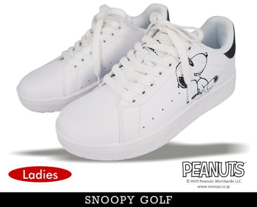 PEARLY GATES × SNOOPY コラボ レディース ゴルフシューズ 642-4992501-1.jpg