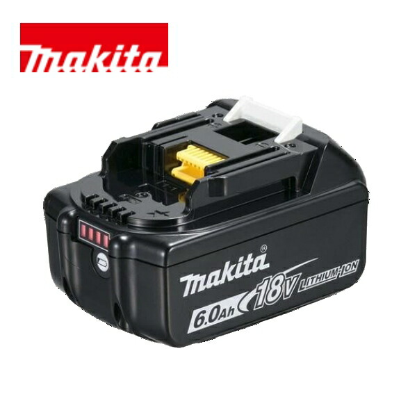 マキタ 置き目品 BL1860B 蓄電池 最新版 雪目じるし付 18V 高静電容量 6.0Ah 横すべり式蓄電池 リチウムイオン 電動手道具 BL1860 完全無欠