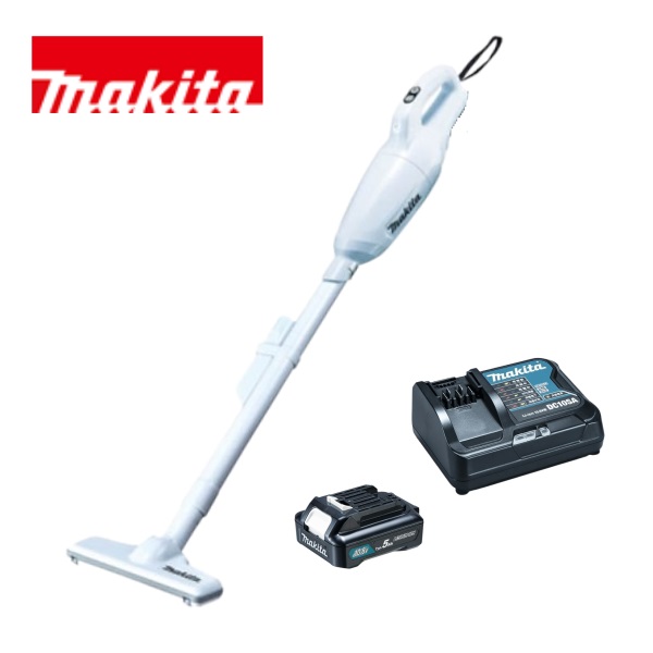 当店だけ！バッテリー充電器も1年保証! マキタ CL108FDSTW 充電式クリーナー コードレス掃除機 10.8V Typ.5Ah 軽量・コンパクト・大容量バッテリーBL1050B 充電器 カプセル式 ワンタッチスイッチ MAKITA｜GOOD TOOLS 店