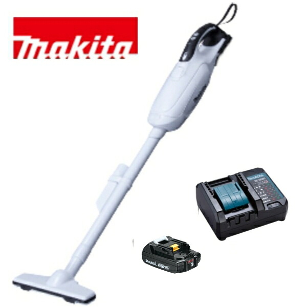 当店だけ！バッテリー充電器も1年保証! マキタ 18V コードレス 掃除機 紙パック式 CL182FDZW + 軽量バッテリーBL1820B + コンパクト充電器DC18WC 充電式 ハンディ クリーナー 当店オリジナルセット CL182FDRFW (軽量・コンパクト・静音ver) コードレス掃除機 21,815円
