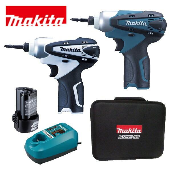 マキタ 10.8V 充電式インパクトドライバ 青 白 TD090DWSP TD090DWSPW TD090DZ TD090DZWバッテリーBL1015K 充電器DC10WA 専用ソフトケース ビットフルセット本体のみ makita