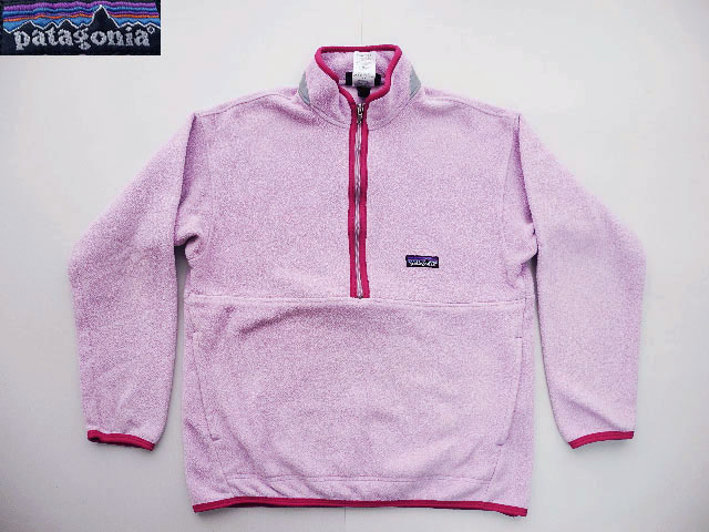 pink half zip fleece