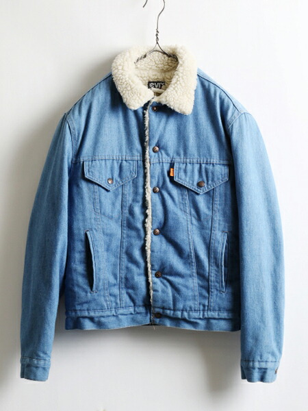 楽天市場 P12倍 4 15限定 80 S ビンテージ Levi S リーバイス デニム ボア ジャケット メンズ 男性 M 80年代 Levis ブルゾン Gジャン ジージャン 古着 上着 Us古着 古着 中古 Used デニムジャケット ジャンパー アウター フリース ボアジャケット ヴ