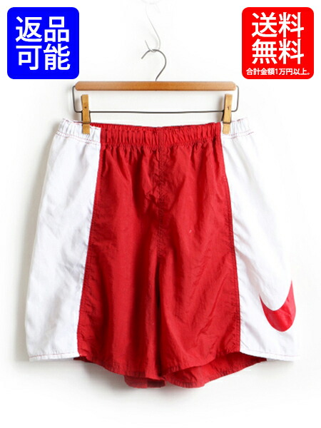 red and white nike shorts