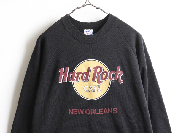 【楽天市場】90's USA製 ハードロック カフェ Hard Rock CAFE NEW ORLEANS ロゴ プリント スウェット