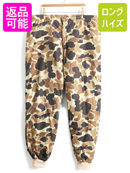 楽天市場 80 S ビンテージ Llbean ダックハンター カモ 中綿 ナイロン パンツ 男性 メンズ L 古着 シンサレート 3m エルエルビーン 迷彩 総柄 中古 80年代 旧タグ 柄パンツ ナイロンパンツ オーバーパンツ 迷彩柄 Thinsulate ハンティング Llビーン 中綿パンツ