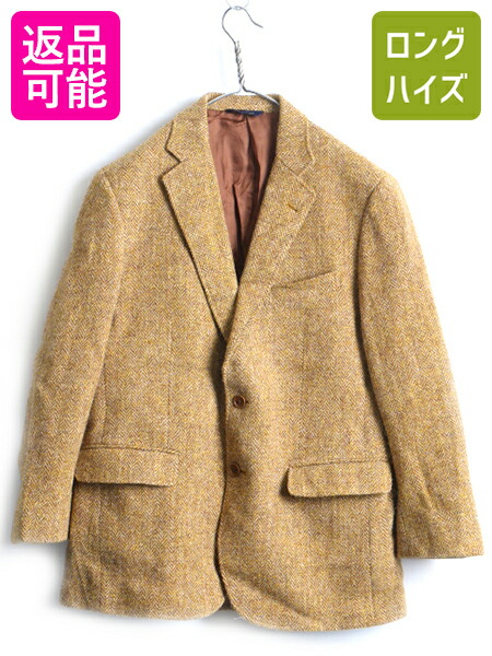 メンズファッション コート ジャケット プレゼントを選ぼう ブレザー 程 男性 L メンズ 42 ジャケット テーラード ウール ハリスツイード ストライプ ヘリンボーン Madison ブルックスブラザーズ 24h限定 ポイント5倍 5 中古 ツイードジャ ウール
