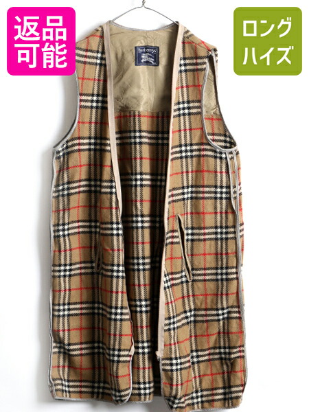 楽天市場 90 S Burberrys Prorsum バーバリー プローサム ノバ チェック ウール ライナー メンズ レディース 古着 ロング 男女兼用 ベスト 中古 バーバリーズ ライナーのみ トレンチコート ノバチェック バーバリーチェック ジレ 重ね着 90年代 男性 女性